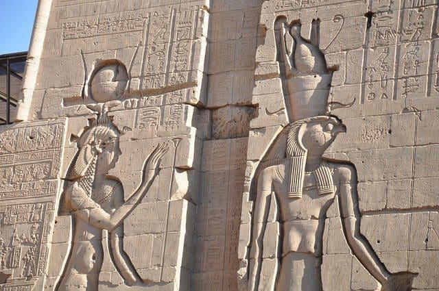 Egyptian Goddess Isis and Horus
